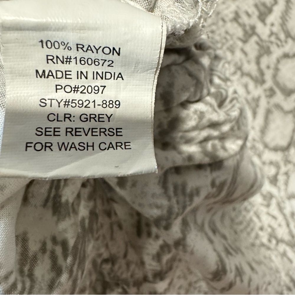 Blue Island Snakeskin Python Print Long Sleeved C… - image 6